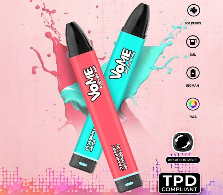 2% Nicotine 350mAh 600 Puff Disposable Vape 12 Flavors Available